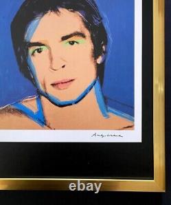 Andy Warhol Vintage 1984 Rudolf Nureyev Imprimé Signé Monté Et Encadré