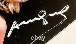 Andy Warhol Vintage Print Matted 11x14 Cadre Prêt Signature Signée À La Main