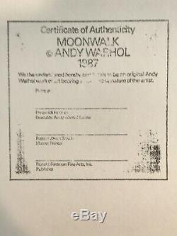 Andy Warhol -moonwalk Fs # 404 -1987-apollo 11-sérigraphies Top 10 Proof- Warhol