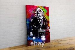 Angus Young ACDC AC/DC Musique Toile Murale Image Impression Cadeau Homme Cave