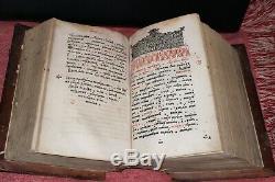 Antique Illuminé Première Édition Old Believer Bible Livre Imprimé 1641 À Moscou