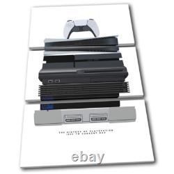 Art mural en toile minimaliste pour gamer Play Station TREBLE