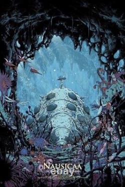 Artiste mondial Kilian Eng Nausicaa de la Vallée du Vent Sérigraphie Studio Ghibli