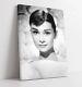 Audrey Hepburn 2 Toile D'art Mural Avec Effet Flottant/cadre/image/affiche-impression Noir