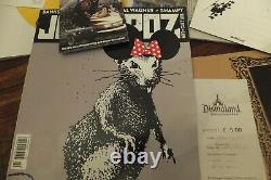 Banksy A Signé Tenner Note & Dismaland Programme + Beaucoup De Souvenirs Coll6 Triste