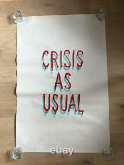 Banksy Crise Produit Intérieur Brut Véritable Original Comme D'habitude Art Screenprint