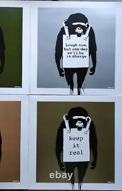 Banksy Dj Dangermouse 12 4 Set Vinyle. Gardez-le Réel/rire Maintenant Artwork Exc Cond