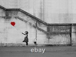 Banksy Fille Avec Rouge Ballon Canvas Photos Graffiti Urban Art Imprimes Beaucoup De Taille