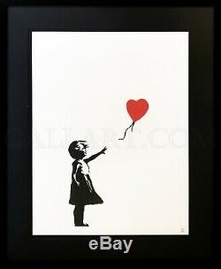 Banksy Girl With Balloon 2004 - Contrôle De La Sérigraphie Numérotée Et Numérotée