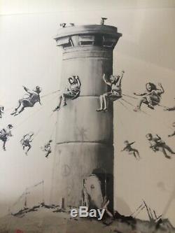 Banksy Imprimer Muré Hôtel Box Set Avec Réception Et Lettre Originale