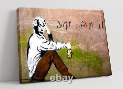 Banksy Juste Google It Canvas Wall Art Float Effet/image/afficher Imprimer