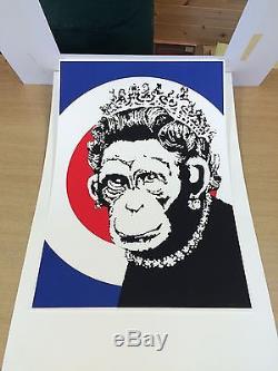 Banksy Monkey Queen Impression Originale (non Signée)