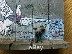 Banksy Mur Blindé Dove Muré Hôtel Original Certficate -vendu Out