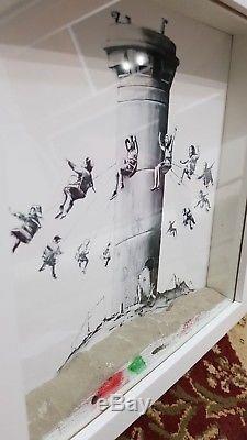 Banksy Original Coffret Coffret Imprimé Walled Off Hôtel Avec Reçu