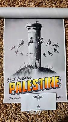 Banksy Palestine Poster Le Muré Hôtel Avec Réception Stamped