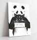 Banksy Panda Mugshot Toile Wall Art Float Effet/image/affiche Imprimé