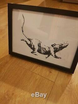 Banksy Pib Rat Croydon Exposition Original Imprimer