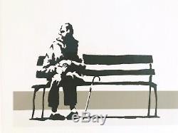 Banksy Signé Écran Original Imprimer Weston Super Mare Professionnellement Encadrée