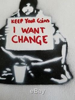 Banksy Spray Art Stencil'je Veux Changer 'original Dismaland Souvenir, Nr