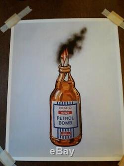 Banksy Tesco Valeur Petrol Bomb 1/2000 Ltd Edition 2011 Lithographie Originale Imprimer