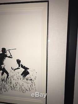 Banksy Trolley Hunters Version La Avec Pow Coa. Vient Profressionally Encadré