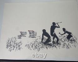 Banksy Trolleys Unsigned Ed 500 Avec Coa