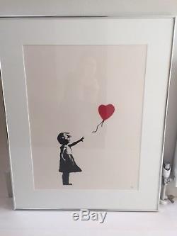 Banksy'girl With Balloon '- Impression Non Signée Avec Certificat D'authenticité