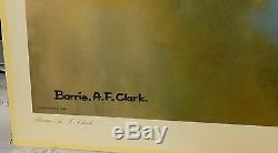 Barrie A. F. Clark Vickers Supermarine Spitfire Lithographie En Couleurs Énormes