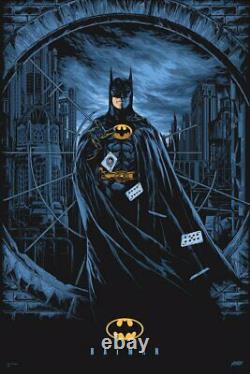 Batman 1989 Par Ken Taylor Ltd Edition X/300 Screen Print Art Mint Mondo Movie