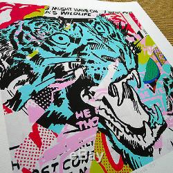 Ben Allen'tiger Pop 'ltd Ed Print + Banksy, Frost, Kaws Ou Faile Pin Hope