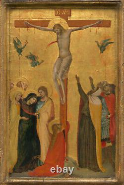 Bernardo Daddi La Crucifixion (1320) Affiche, Impression d'art, Peinture, Oeuvre d'art
