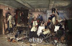 Billet historique Ernst Henseler Oeuvre d'art brune Impression sur papier ou toile Fine Art