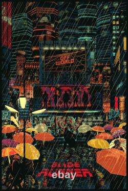 Blade Runner De Raid71 Ltd X/250 Affiche D'impression D'écran Mint Mondo Movie
