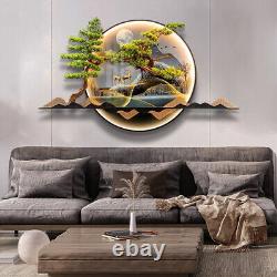 Cadre d'art mural LED en forme d'arbre en 3D 60120cm Décoration de maison