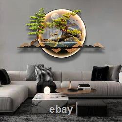 Cadre d'art mural LED en forme d'arbre en 3D 60120cm Décoration de maison