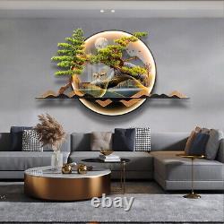 Cadre d'art mural LED en forme d'arbre en 3D 60120cm Décoration de maison