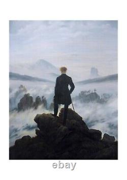 Caspar David Friedrich Le Voyageur au-dessus de la Mer de Brouillard Affiche d'Art Mural