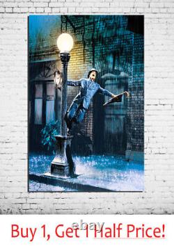 Chant Dans Le Rain Classic Film Canvas Gene Kelly Wall Art Print