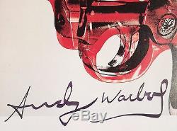 Complementer Andy Warhol Signature À Main Signature Gun Imprimer Avec C. O. A