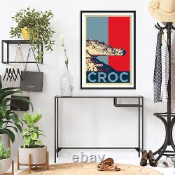 Crocodile Art Print'hope' Affiche Photo Cadeau Amoureux D'animaux Alligator Croc