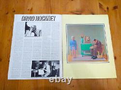 DAVID HOCKNEY 1977 1ère éd. Livre de portfolio d'impression lithographique offset de Pop Art ULTRA-rare