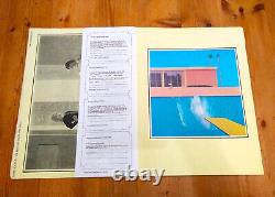 DAVID HOCKNEY 1977 1ère éd. Livre de portfolio d'impression lithographique offset de Pop Art ULTRA-rare