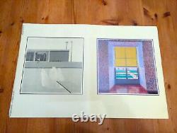 DAVID HOCKNEY 1977 1ère éd. Livre de portfolio d'impression lithographique offset de Pop Art ULTRA-rare