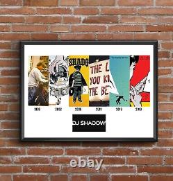 DJ Shadow Discographie de couvertures d'albums multiples Affiche d'art personnalisable Cadeau de la fête des pères