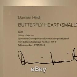 Damien Hirst Coeur De Papillon (petit) Le 2226/3510 H7-4 Signé Art Dans La Main