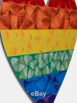 Damien Hirst Papillon Rainbow Heart Limited Edition Création D'impression D'art Petit
