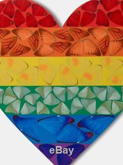 Damien Hirst Papillon Rainbow Heart Limited Edition Création D'impression D'art Petit