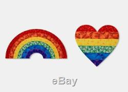 Damien Hirst Papillon Rainbow Heart Petite Heni Édition Limitée H7-2 Kaws Banksy