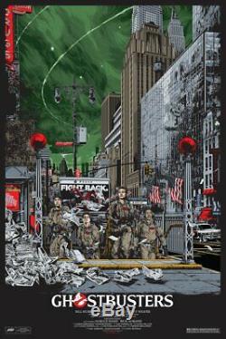 Dans La Main Mondo Ghostbusters Variant Sérigraphié Affiche De Ken Taylor Le300