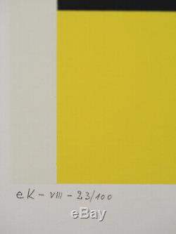 Dexel Walter Bauhaus Handsigniert Und Nummeriert, Serigr. Dans 9 Farben